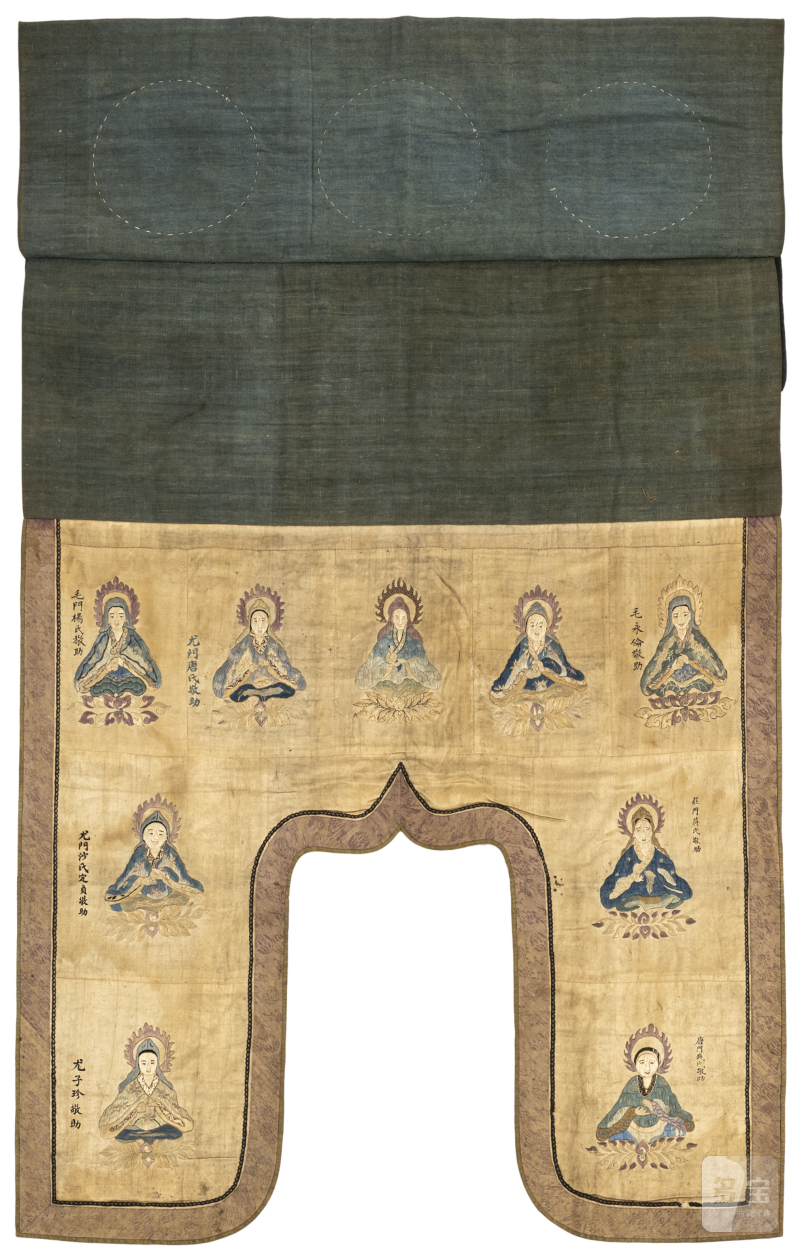 A hanging for a sacred space featuring twelve lamas - 图2